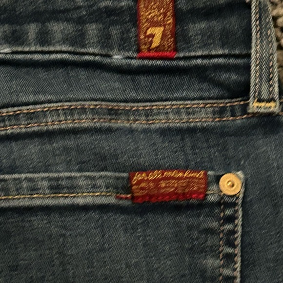 7 for all Mankind B(AIR) Authentic The Ankle Skinny Denim Jeans Size 28 - Picture 6 of 12